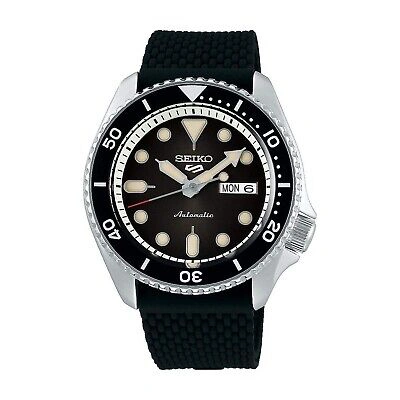 Pre-owned Seiko Men's Analogue Automatic Watch With Silicone Strap Srpd73k2