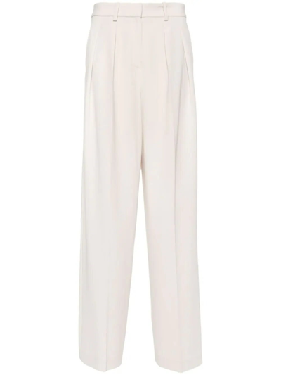 Theory Palazzo Trousers In White