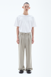 Filippa K Wide Wool Trousers In Beige