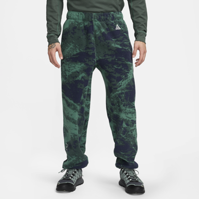 Nike Men's  Acg "wolf Tree" Allover Print Pants In Green