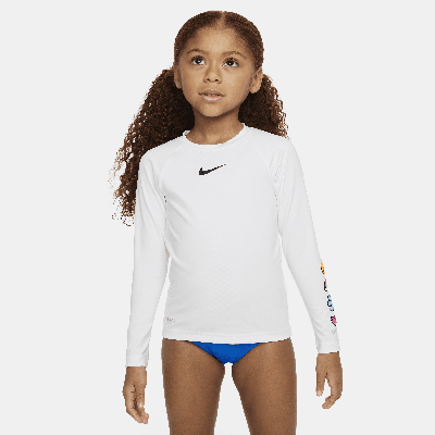 Nike Swim Charms Little Kids' (girls') Long-sleeve Hydroguard In White