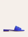 BODEN STITCH CUT OUT SNAFFLE SLIDERS BRIGHT BLUE WOMEN BODEN