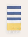 Boden Hammam Towel Mimosa Yellow And Bright Blue Women  In Mimosa Yellow And Bright Blue