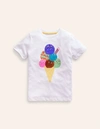 MINI BODEN Ice cream T-shirt White Ice Cream Boys Boden