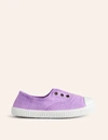 BODEN LACELESS CANVAS PULL-ONS PARMA VIOLET GIRLS BODEN