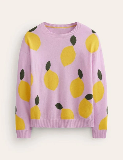 Boden Lydia Cashmere Sweater Soft Lavender, Lemons Women  In Mauve Mist, Lemons