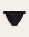 BODEN MILOS SMOCKED BIKINI BOTTOMS BLACK WOMEN BODEN