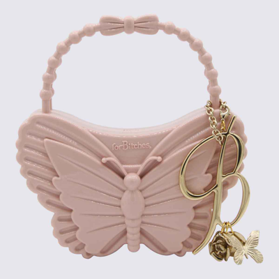 Blumarine Powder Pink Handle Bag In Pale Rose