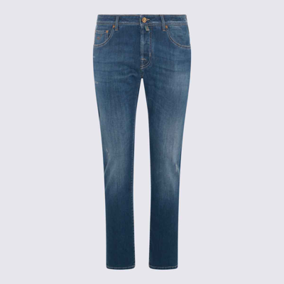 Jacob Cohen Nick Slim J622 Luxury Edition Denim Trousers In Soft Stretch Denim With 5 Pockets With Closure Butto In Blue