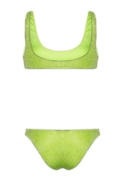 Oseree Oséree Pink Lumiere Sporty Bikini Set In Green