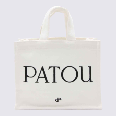 Patou Small Tote Bag In White