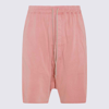 RICK OWENS DRKSHDW RICK OWENS DRKSHDW PINK COTTON SHORTS