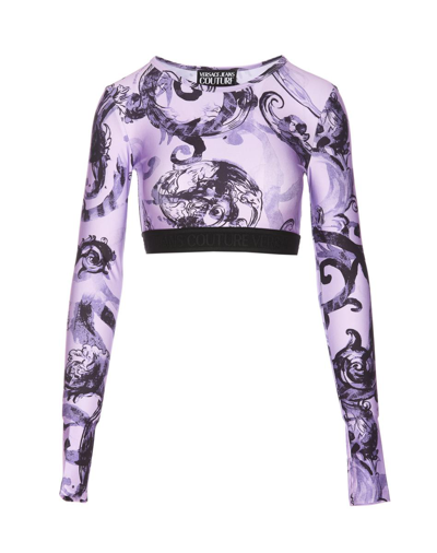Versace Jeans Couture Top In Viola