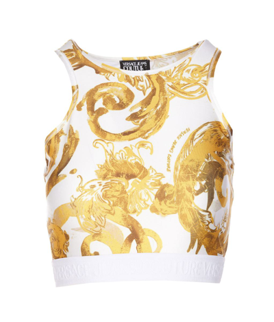 Versace Jeans Couture Top In Golden
