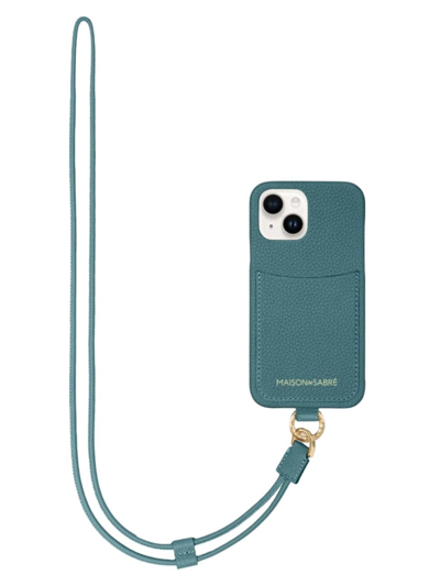 Maison De Sabre Sling Phone Case Iphone 14 Plus In Bondi Blue