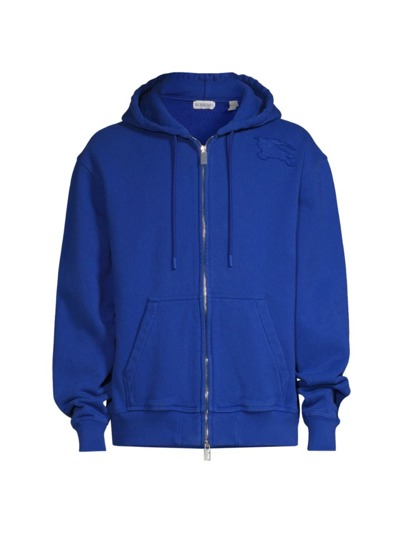 Burberry Men's Ekd Stretch-cotton Hoodie In Knight