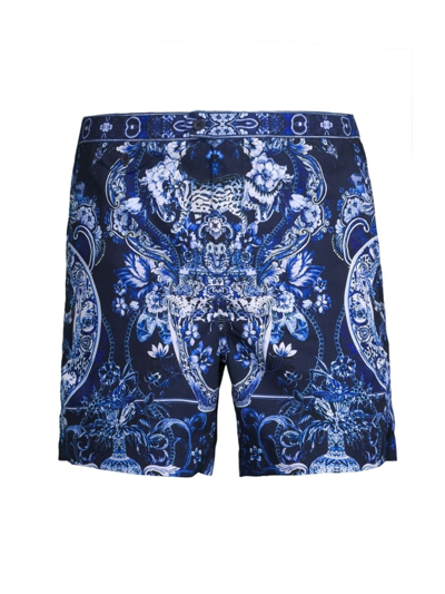 Camilla Men's Delft Dynasty Abstract Swim Shorts