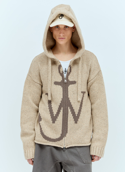 Jw Anderson Beige Anchor Hoodie