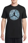 Jordan Pointillism Jumpman Graphic T-shirt In Black