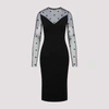 GIVENCHY GIVENCHY LONG SLEEVE 4G TULLE DRESS