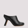 Loewe Terra Leather Stiletto Mule Clogs In Black
