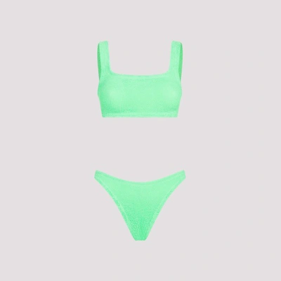 Hunza G Xandra Bikini Swimwear In Lime