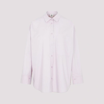By Malene Birger Derris Oversized Button-front Shirt In L Pastel Violet