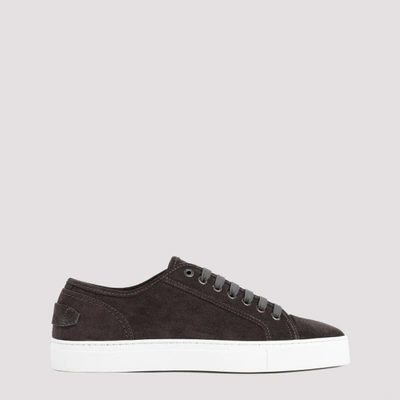 Brioni Suede Leather Sneakers In Graphite