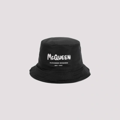 Alexander Mcqueen Hat In Black Ivory