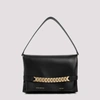 Victoria Beckham Womens Black Chain-embellished Leather Shoulder Bag
