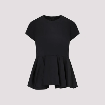 Comme Des Garçons Peplum Crewneck T In Black