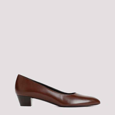 The Row Pumps Luisa 35 Aus Leder In Hck Hickory