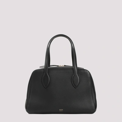 Khaite Medium Maeve Leather Handbag In Black