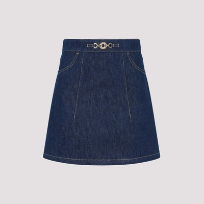 Patou Denim Mini Skirt In Blue