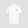 Moncler Cotton Regular Fit Polo Shirt In White
