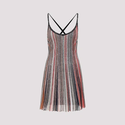 Missoni Striped Short Dress In Black