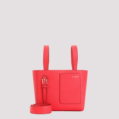 Valextra Mini Soft Bucket Bag In Ptg Tango