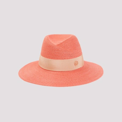 Maison Michel Virginie Fedora Hat In Yellow & Orange