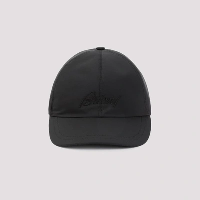 Brioni Logo-embroidered Baseball Cap In Midnight Blue