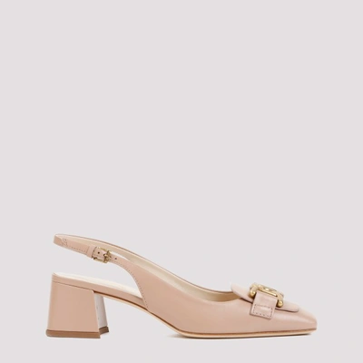 Tod's 50 Patent Leather Slingback Pumps In Pink & Purple
