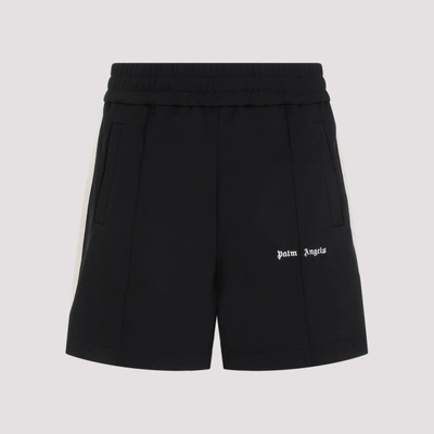 Palm Angels Classic Logo Track Shorts In Black Off Whit