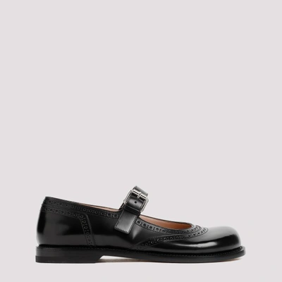 Loewe Campo Mary Jane Ballerina Flats In Black