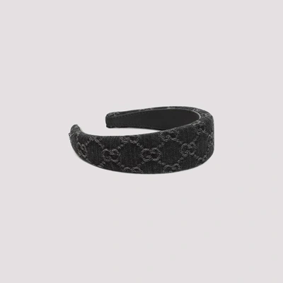 Gucci Monogrammed Headband In Black Medium Grey