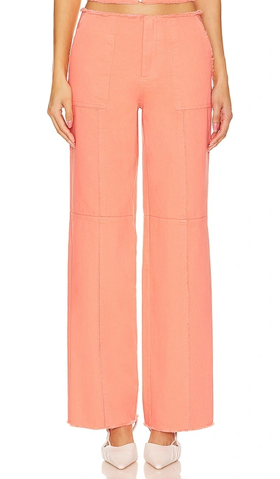 Lovers & Friends X Anja Dujakoviä Bruna Pant In Soft Orange