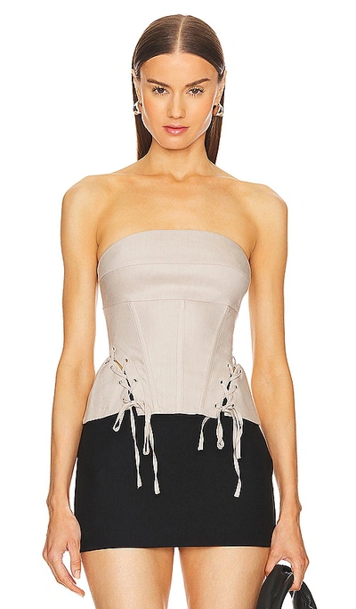 Lpa Pietra Corset Top In Mushroom