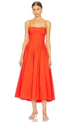 Simkhai Kittiya Midi Dress Flame In Flame