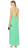 Bcbgmaxazria Sleeveless Cut Out Gown In Green