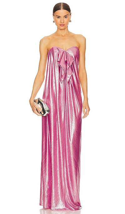 Caroline Constas Kaia Dress In Orchid