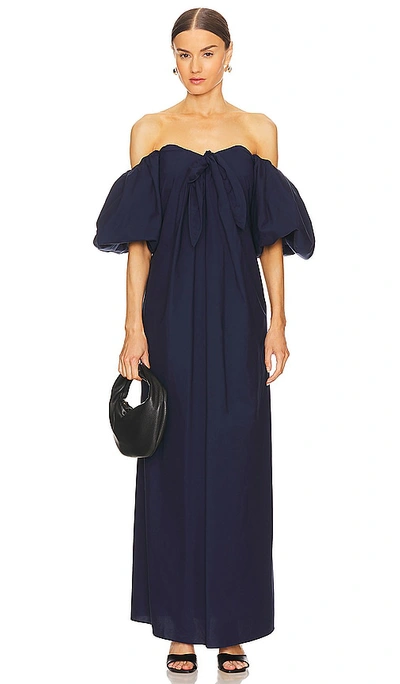 Caroline Constas Reyna Dress In Navy