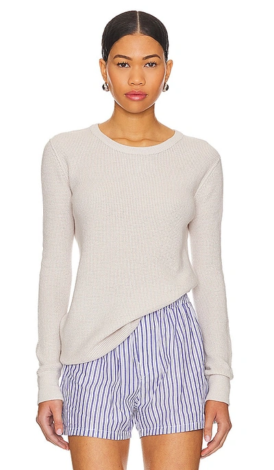 Nsf Taj Thermal Sweater In Bone